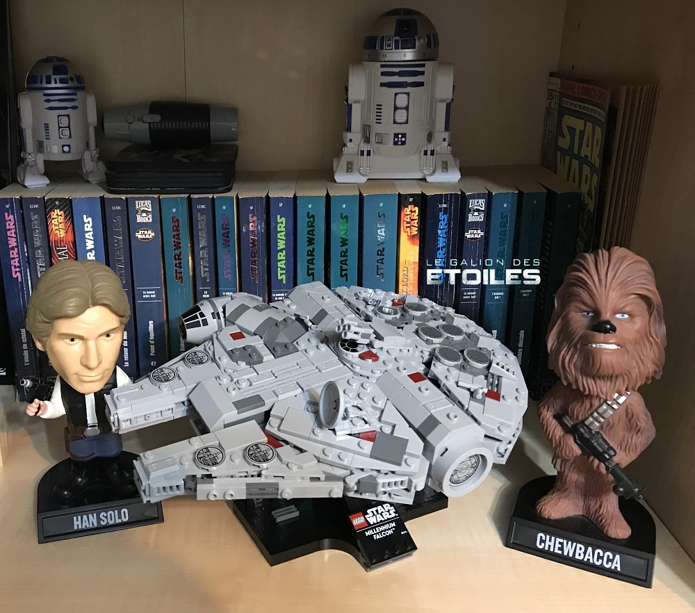 Le Faucon Millénium dans ma bibliothèque Star Wars | Photo @ 2024 Koyolite Tseila, collection personnelle