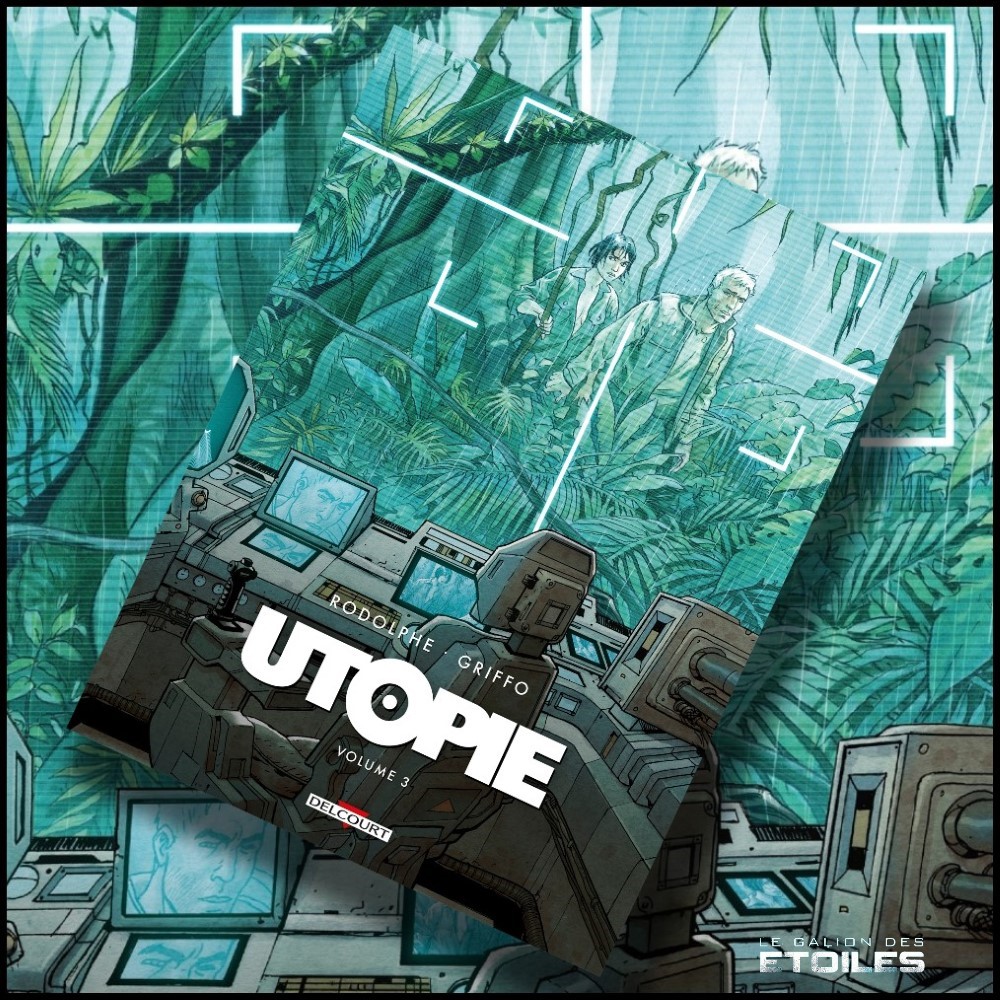 Utopie, volume 3 @ 2024 Delcourt | Illustration de couverture @ Griffo