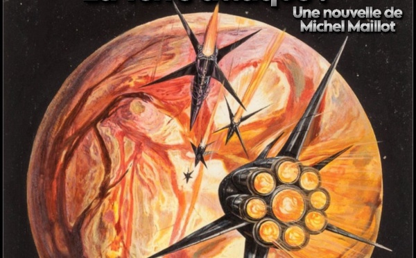 Peinture @ Josh Kirby, couverture de "The Silver Locusts" (Les Sauterelles Argentées) de Ray Bradbury en 1965 au Royaume-Uni chez Corgi Books, ouvrage plus connu sous le titre de "Chroniques Martiennes"